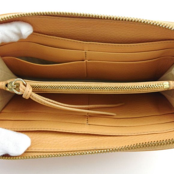 Chloe wallet Lily orange leather Authentic used - Picture 5 of 8